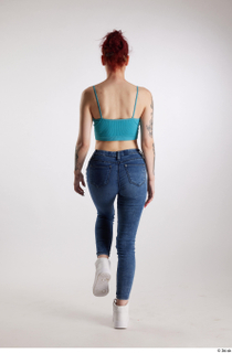 Rada  1 back view blue crop top blue jeans…